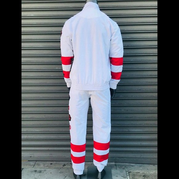 Men's Troop White | Red Windbreaker Casaul Tracksuit NWT - Picture 5 of 5